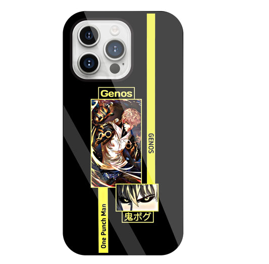 Genos Attack on Titan Glass Case For Apple iPhone 15 Pro Max