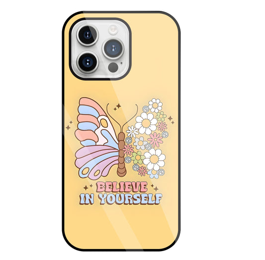 Believe In Yourself Glass Case For Apple iPhone 15 Pro Max