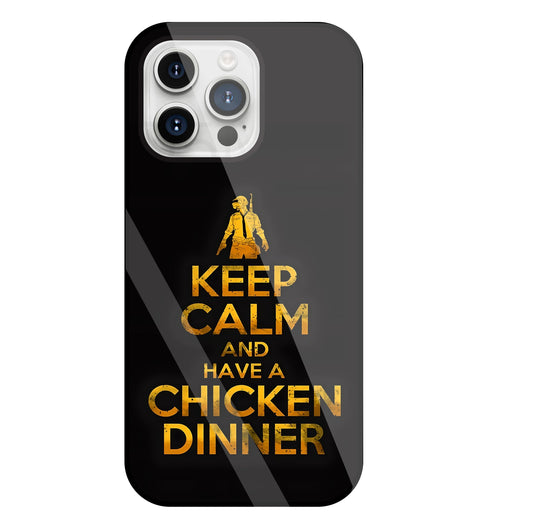 Chicken Dinner Glass Case For Apple iPhone 15 Pro Max
