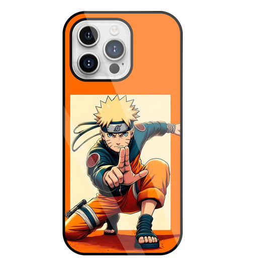Cute Naruto Glass Case For Apple iPhone 15 Pro Max