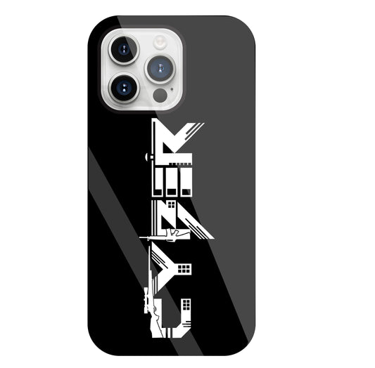 Cyber Gun Glass Case For Apple iPhone 15 Pro Max