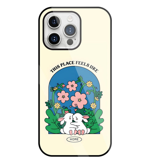 Feels Like Home Glass Case For Apple iPhone 15 Pro Max