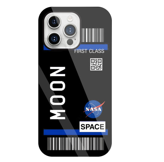 First Class Nasa Glass Case For Apple iPhone 15 Pro Max