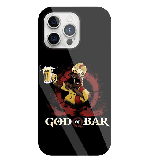 God Of Bar Glass Case For Apple iPhone 15 Pro Max