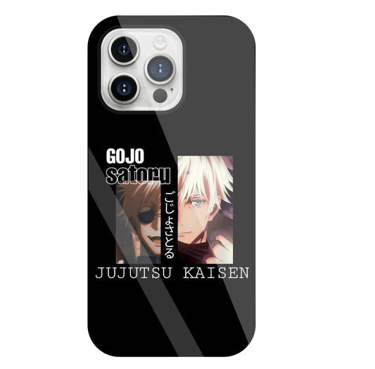 Gojo And Kaisen Glass Case For Apple iPhone 15 Pro Max