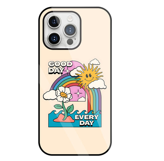 Good Day Every Day Glass Case For Apple iPhone 15 Pro Max