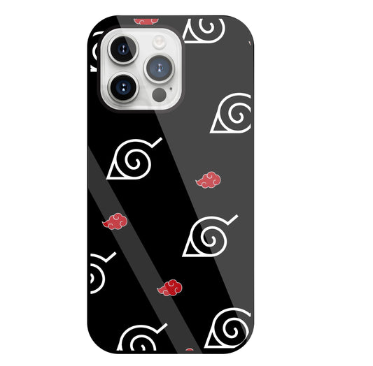 Itachi sharigan Sign Glass Case For Apple iPhone 15 Pro Max