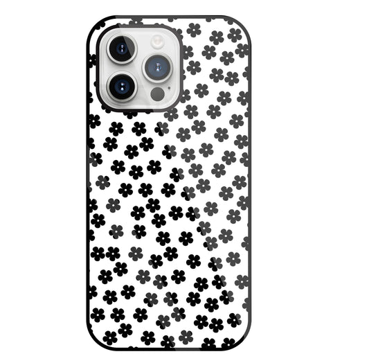 Multiple Daisy flowers Glass Case For Apple iPhone 15 Pro Max