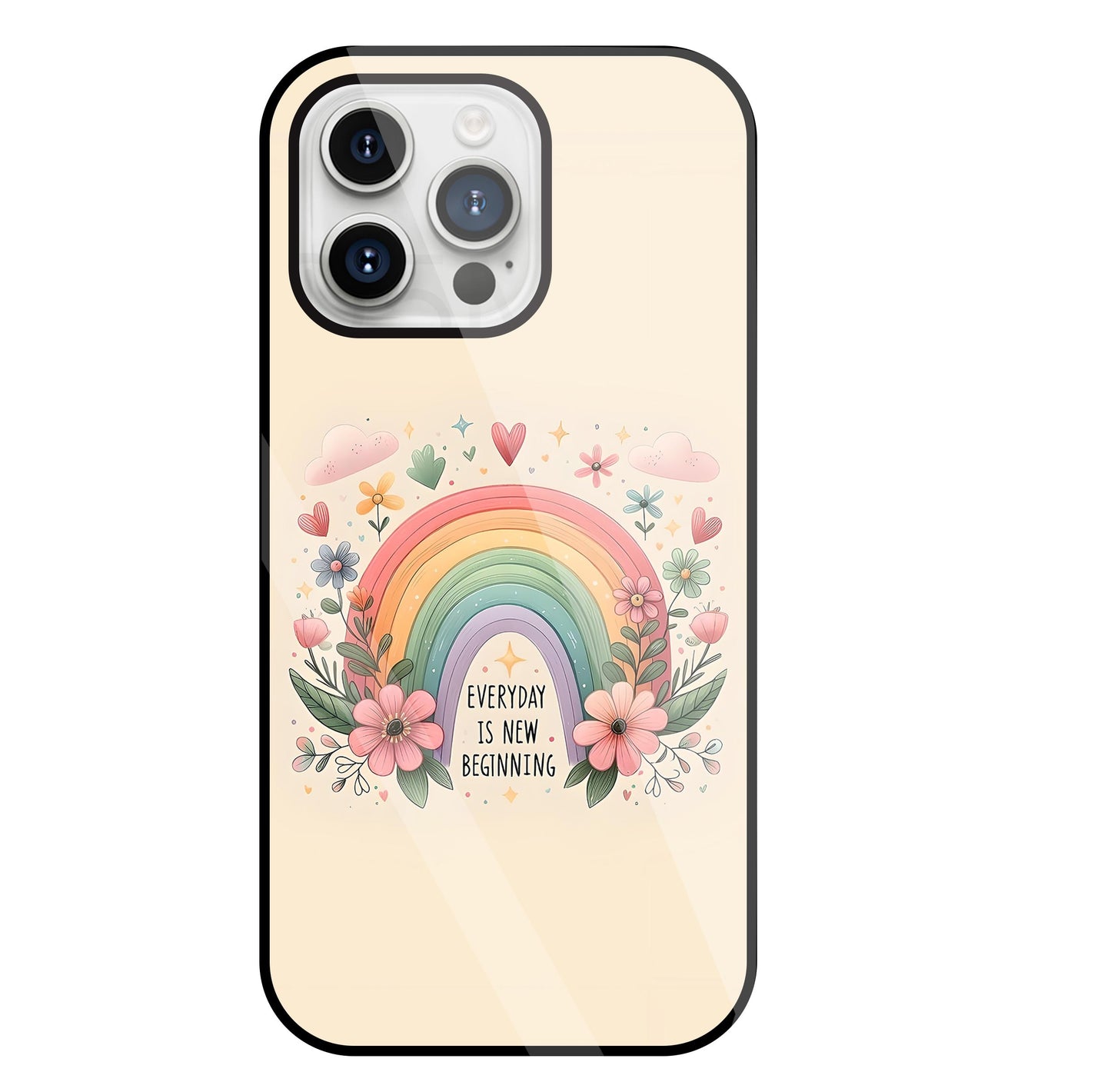New Beginning Glass Case For Apple iPhone 15 Pro Max
