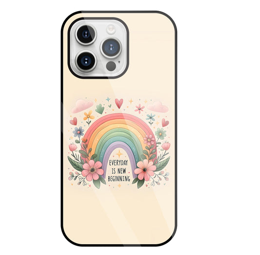 New Beginning Glass Case For Apple iPhone 15 Pro Max