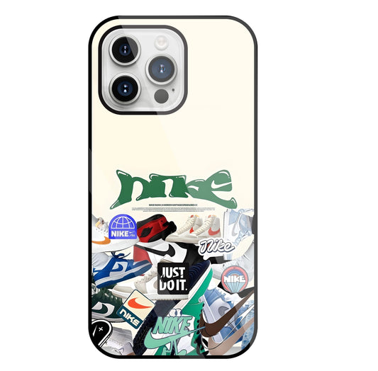 Nike Shoes Glass Case For Apple iPhone 15 Pro Max