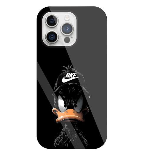 Nike Toon Duck Glass Case For Apple iPhone 15 Pro Max