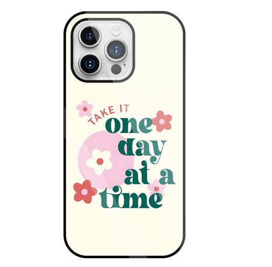 One Day A Good Time Glass Case For Apple iPhone 15 Pro Max