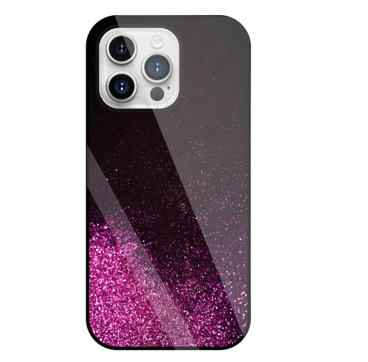 Pink Glitters Glass Case For Apple iPhone 15 Pro Max