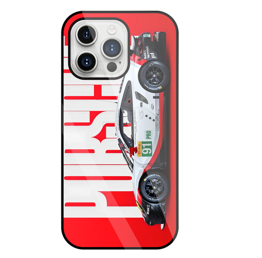 Porschse Glass Case For Apple iPhone 15 Pro Max