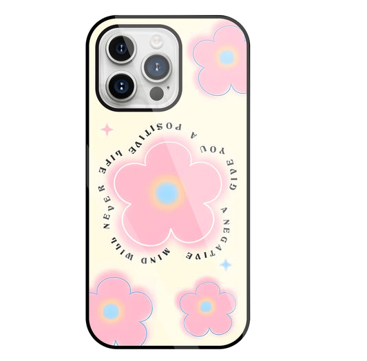 Positive Life Glass Case For Apple iPhone 15 Pro Max