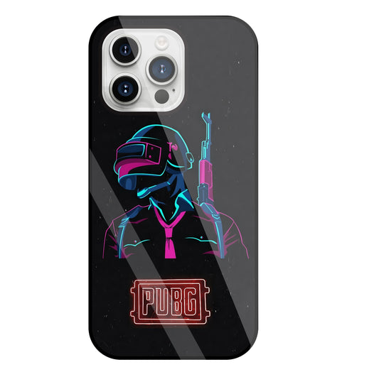 Pubg Glass Case For Apple iPhone 15 Pro Max
