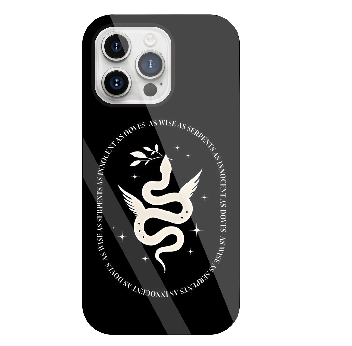 Snakestress Glass Case For Apple iPhone 15 Pro Max