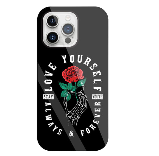 Stay Youth Love Glass Case For Apple iPhone 15 Pro Max
