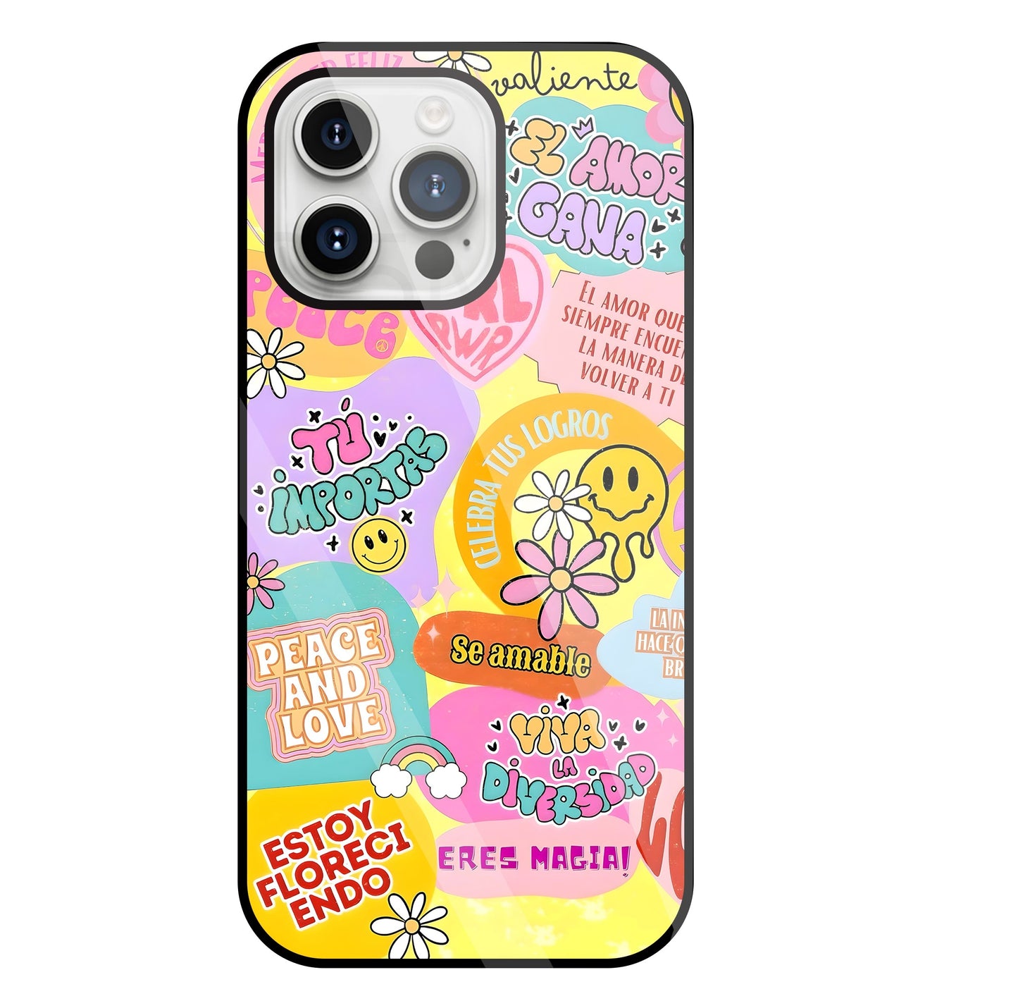 Sunflower Vibes Glass Case For Apple iPhone 15 Pro Max