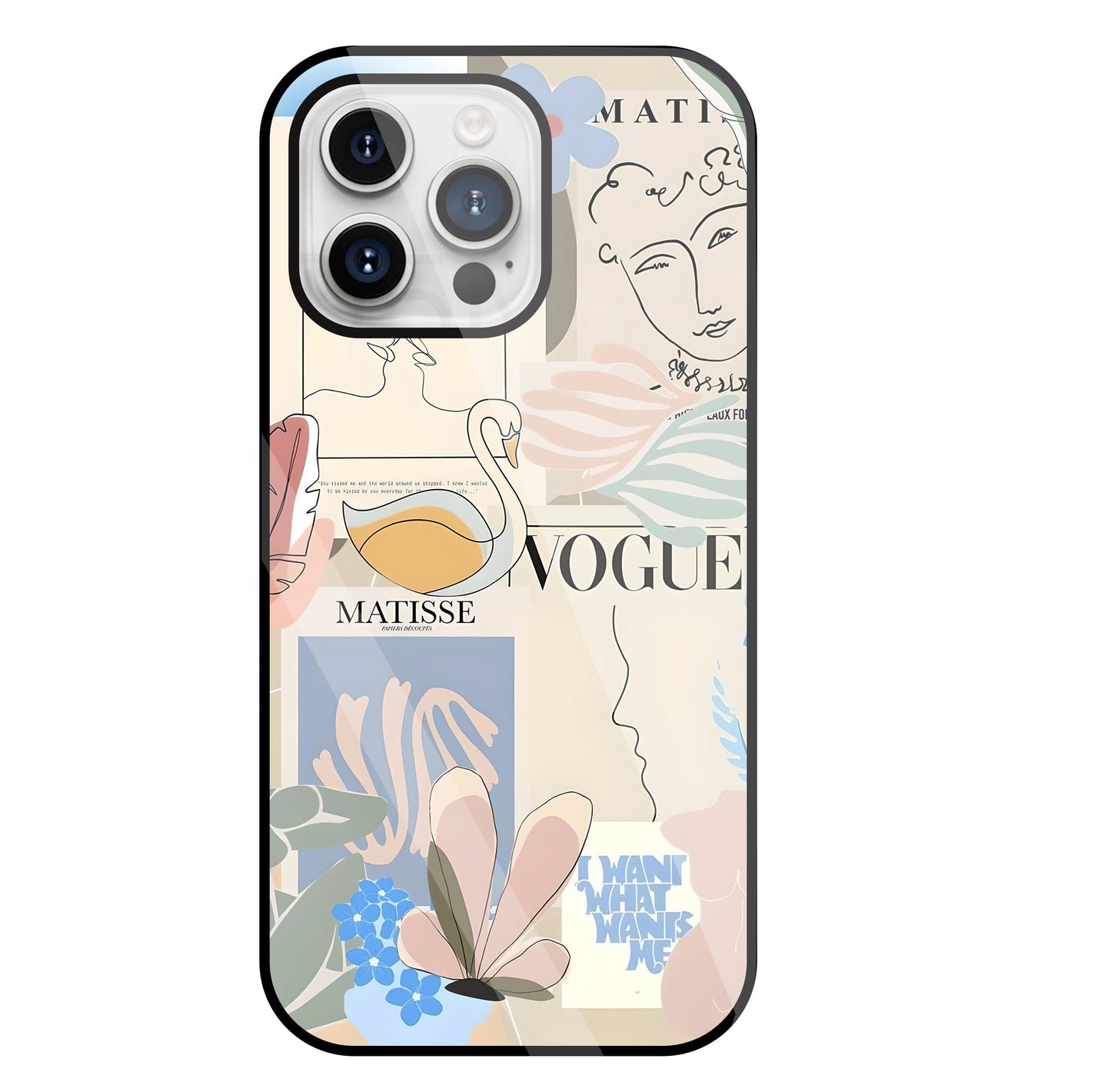 The Kiss Art Glass Case For Apple iPhone 15 Pro Max