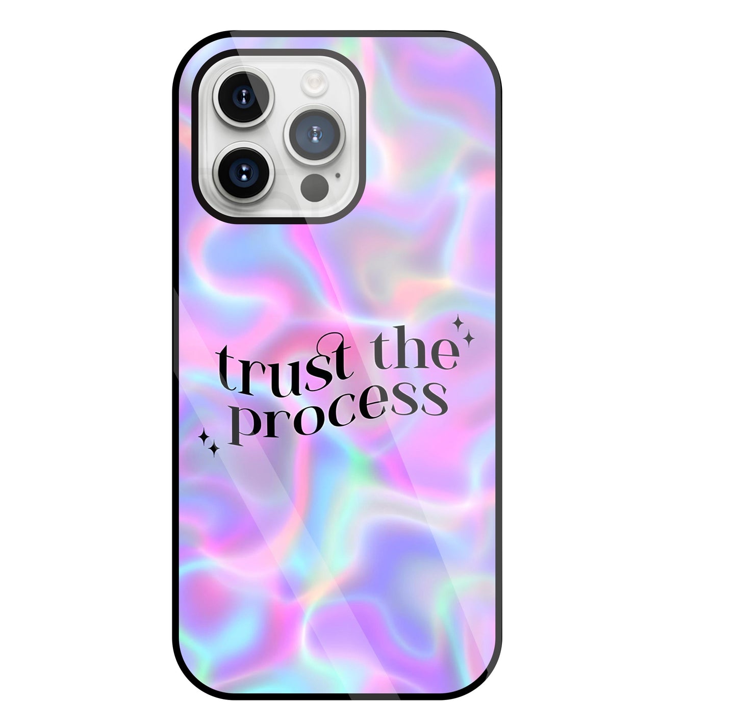 Trust the Process Glass Case For Apple iPhone 15 Pro Max