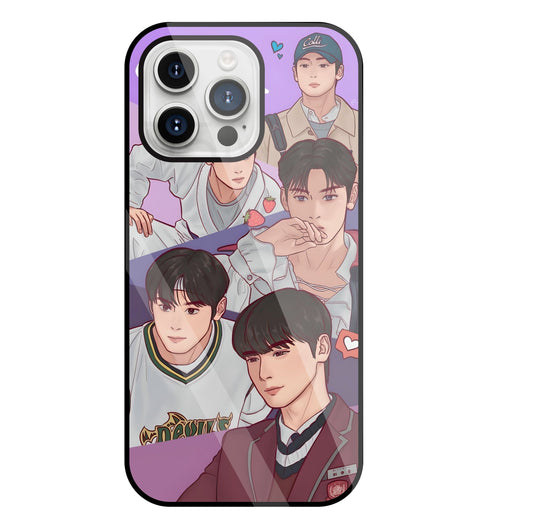 Ture Beauty K Drama Glass Case For Apple iPhone 15 Pro Max