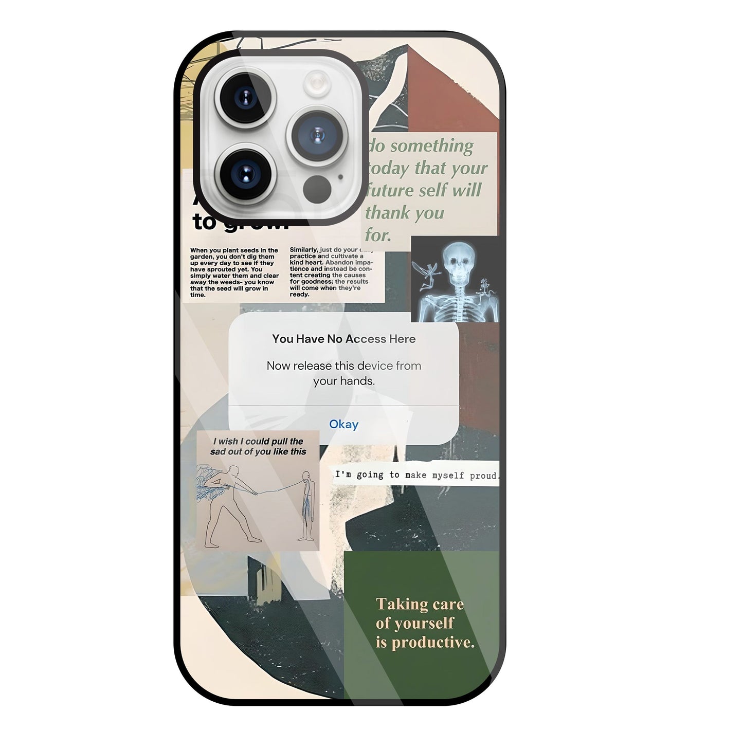 Yourself To Grow Glass Case For Apple iPhone 15 Pro Max