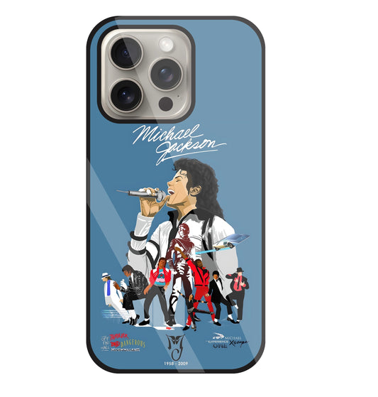 Michael Jackson Mashup Glass Case For Apple iPhone 15 Pro