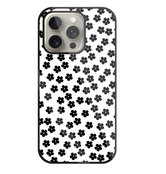 Multiple Daisy flowers Glass Case For Apple iPhone 15 Pro