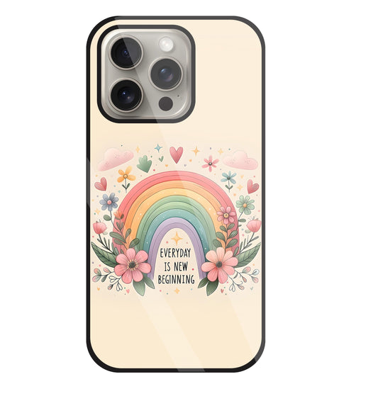 New Beginning Glass Case For Apple iPhone 15 Pro