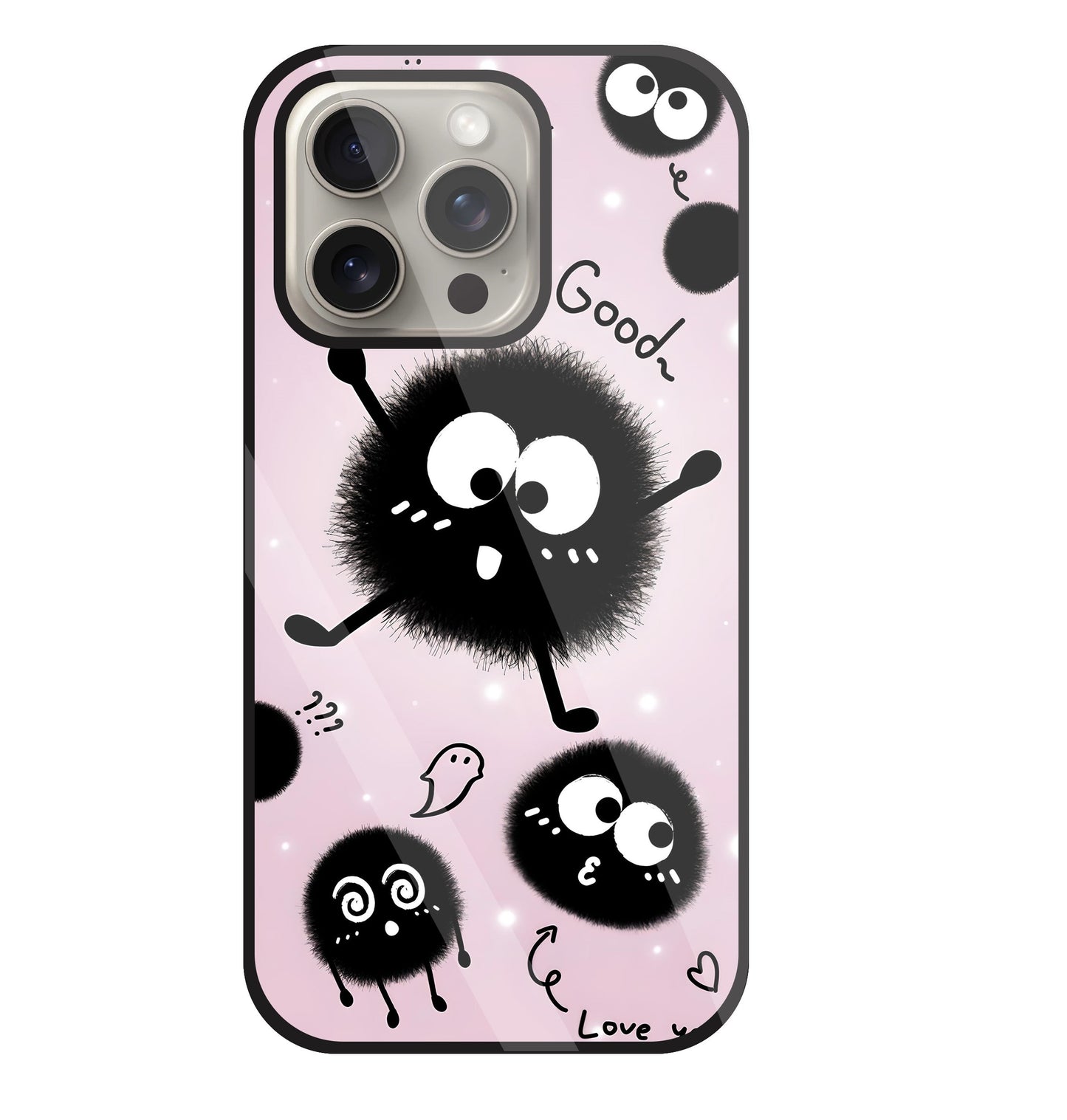 Soot Spirit Glass Case For Apple iPhone 15 Pro