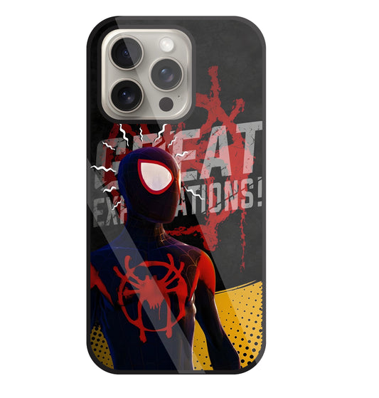 Spidy Sense Glass Case For Apple iPhone 15 Pro