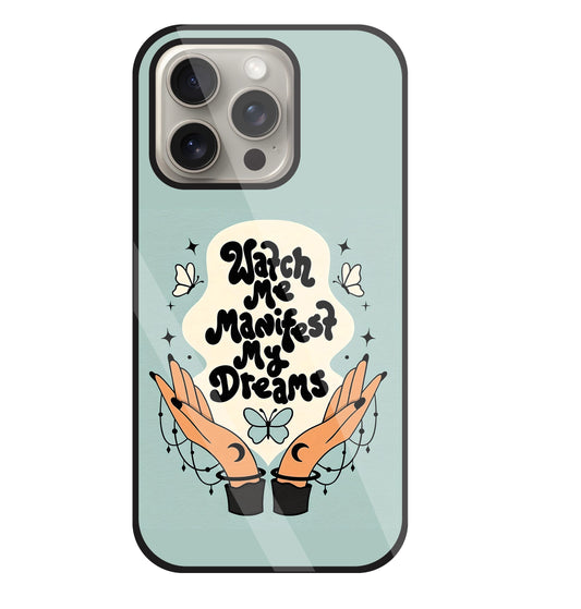 Watch Me Dream Glass Case For Apple iPhone 15 Pro