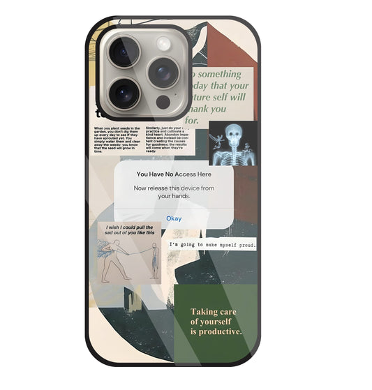 Yourself To Grow Glass Case For Apple iPhone 15 Pro