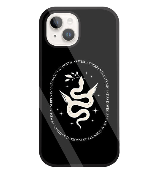 Snakestress Glass Case For Apple iPhone 15