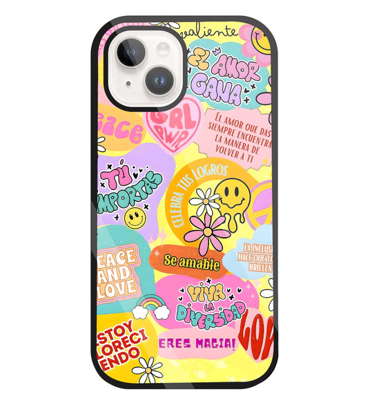 Sunflower Vibes Glass Case For Apple iPhone 15