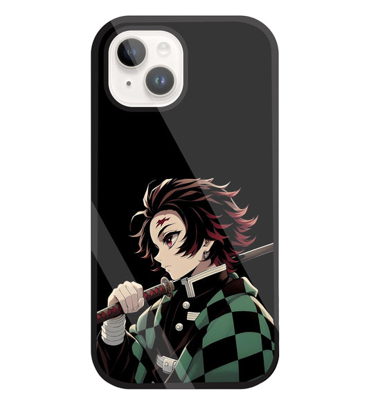 Tanjiro Kamado Glass Case For Apple iPhone 15