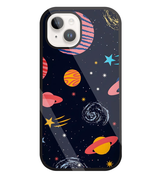 Universe In Space Glass Case For Apple iPhone 15