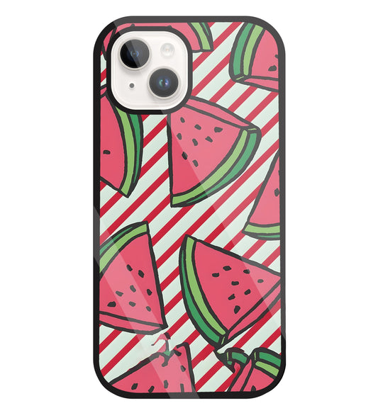 Watermelon Glass Case For Apple iPhone 15