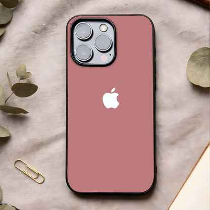 Apple Harmony Glass Case showing full back design in clean flat view with balanced composition and glossy glass finish.