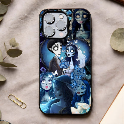Butterfly Ghost Soul Glass Case showing full back design in clean flat view with mystical butterfly art and glossy glass finish.