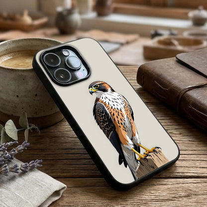 Clever Eagle Glass Case captured at a warm angle highlighting fine details, gloss, and edge clarity.