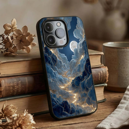 Celestial Cloud Road Glass Case displayed upright for scenic design visibility and premium finish.