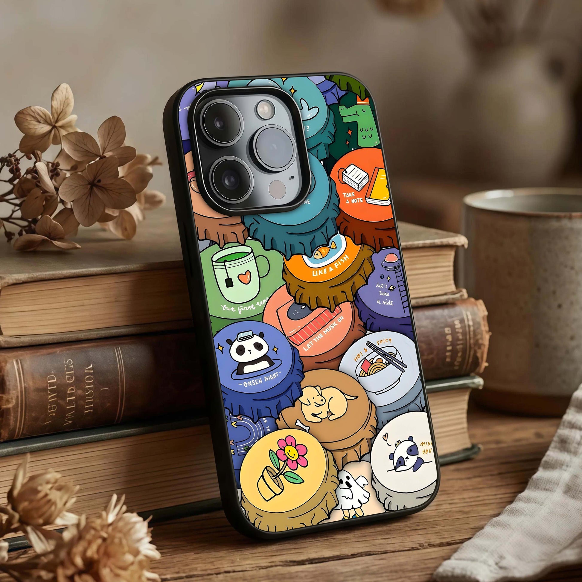 Coins Patterns Glass Case displayed upright for full-pattern visibility and premium finish.
