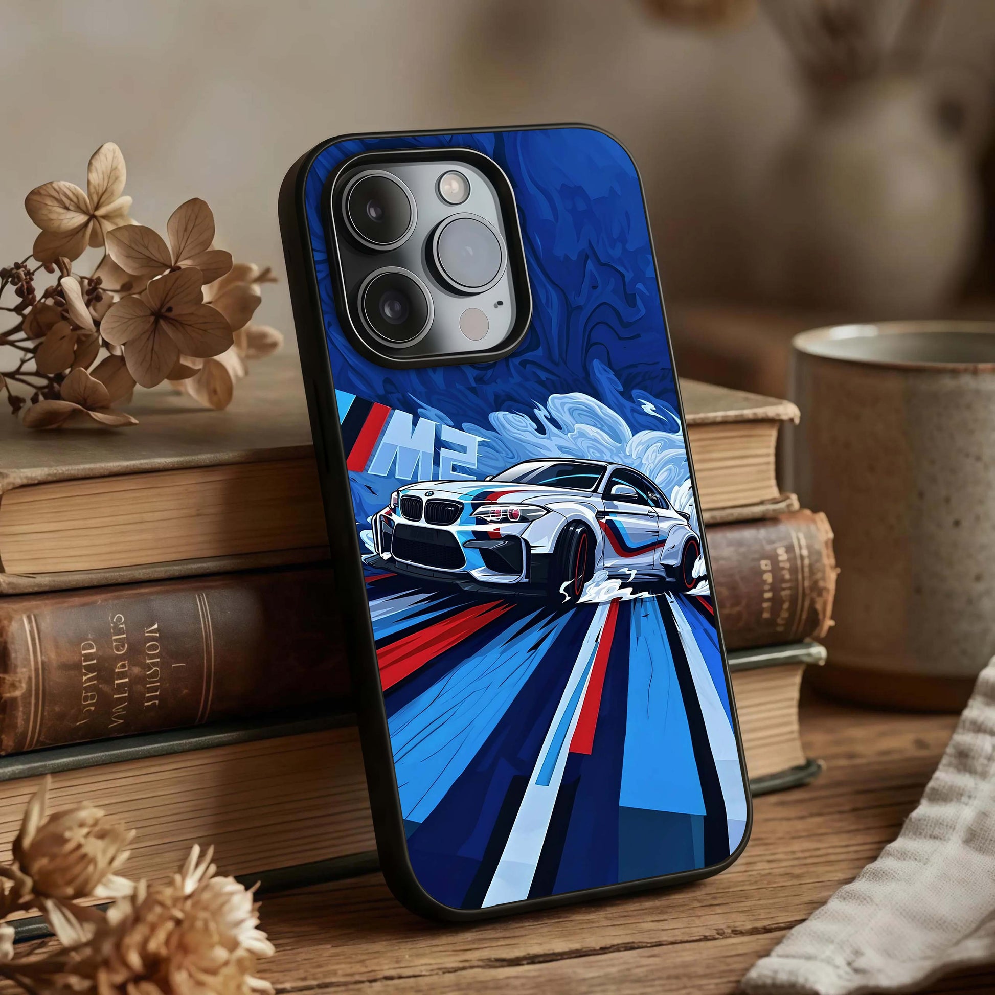 Drift Power Rush Glass Case displayed upright for energy-driven visibility and premium finish.