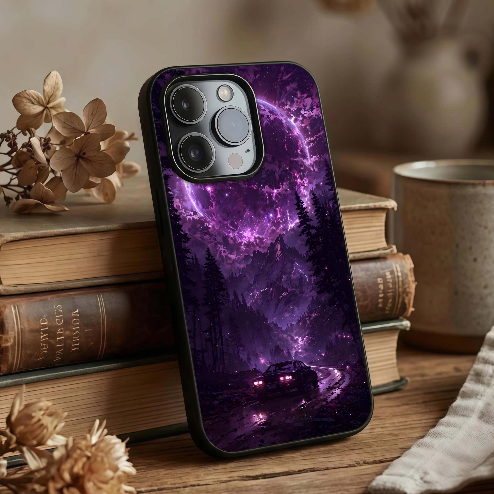 Eternal Cosmic Drive Glass Case displayed upright for space-driven visibility and premium finish.