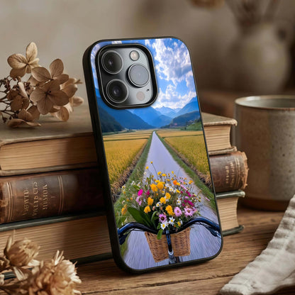 Golden Field Journey Glass Case displayed upright for scenic journey visibility and premium finish.