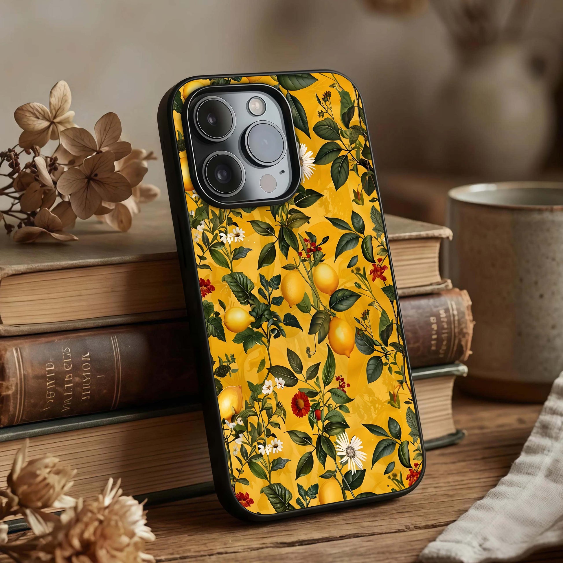 Golden Lemon Field Glass Case displayed upright for vibrant field visibility and premium finish.