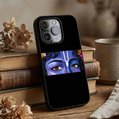 Krishna Eye Glass Case displayed upright for spiritual focus visibility and premium finish.